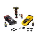 Das LEGO Set 2018 Dodge Challenger SRT Demon und 1970 Dodge Charger R/T-3