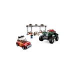 Das LEGO Set Rallyeauto 1967 Mini Cooper S und Buggy 2018 Mini John Cooper Works-4