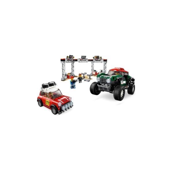 Das LEGO Set Rallyeauto 1967 Mini Cooper S und Buggy 2018 Mini John Cooper Works-4